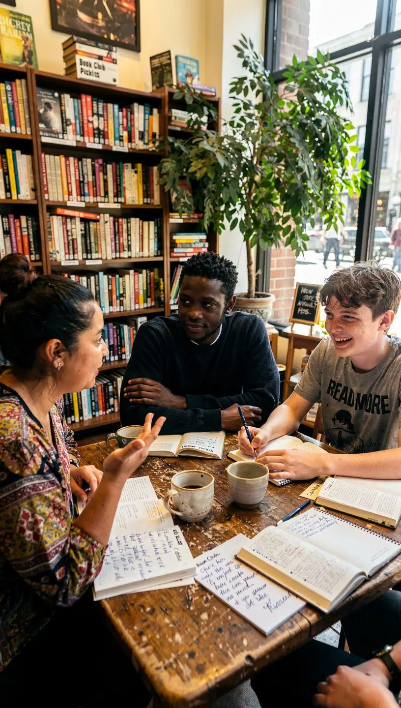 Autorenveranstaltung mit einem Schriftsteller, der aus seinem neuen Buch liest.