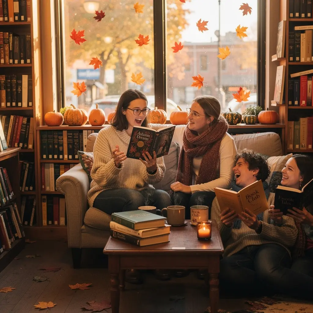 Ein Tisch, auf dem neueste Bücher präsentiert werden, umgeben von interessierten Lesern.